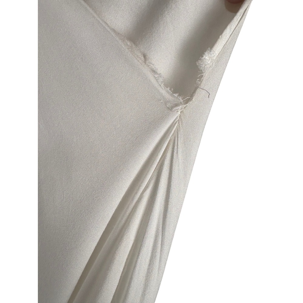 Let Me Be Colorblock Two Tone Halter Maxi Dress Brown Cream XS - Picture 11 of 12